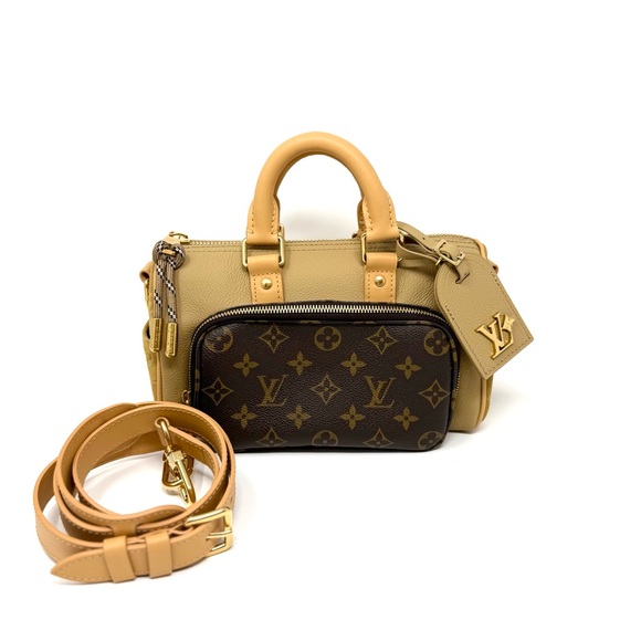 Louis Vuitton Keepall Cargo Bandouliere 25 Beige Khaki Monogam M12627 Limited - Picture 1 of 14